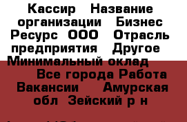 Кассир › Название организации ­ Бизнес Ресурс, ООО › Отрасль предприятия ­ Другое › Минимальный оклад ­ 30 000 - Все города Работа » Вакансии   . Амурская обл.,Зейский р-н